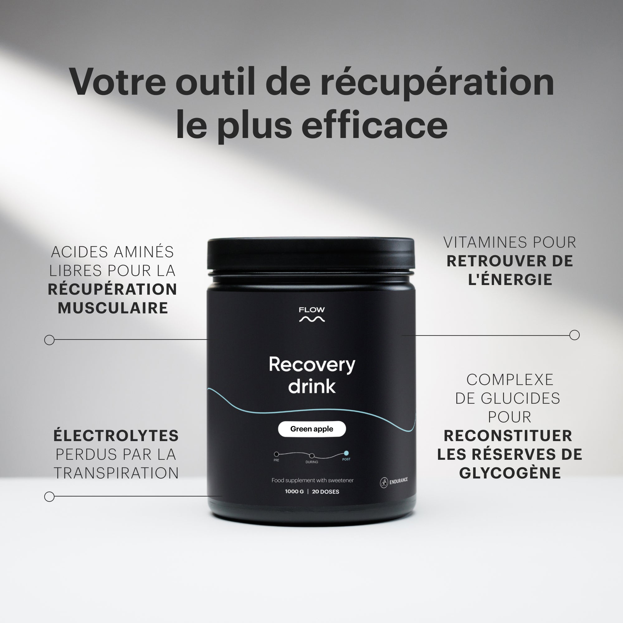 Recovery drink 2.0 - Pomme verte